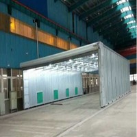 整体移动喷漆房 配催化燃烧净化设备