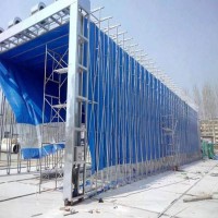 适用于各行业的伸缩移动喷漆房