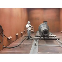 大型工件表面清理设备全自动喷砂房