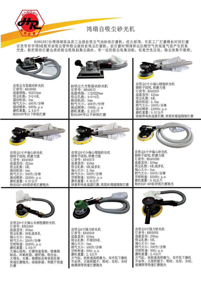 自己除尘打磨机